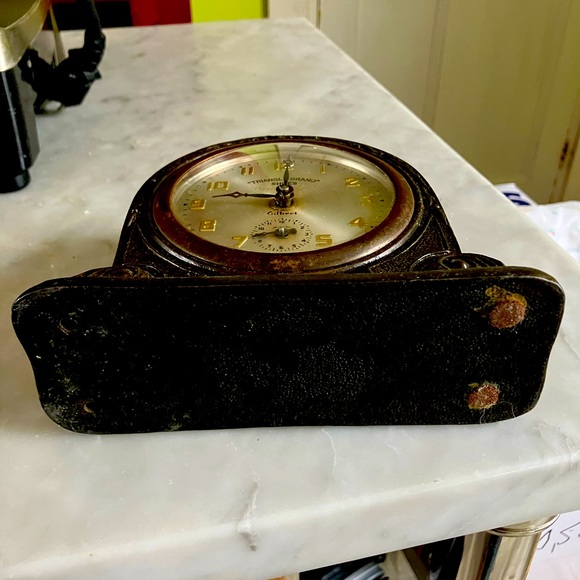 Antique 1920 Gilbert Bronze Advertising Clock - Picture 6 of 6